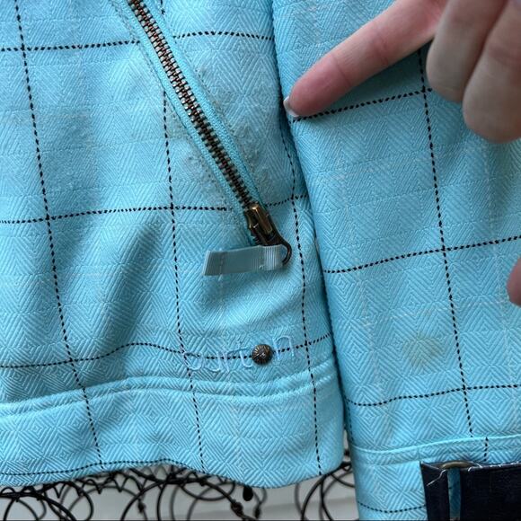 Burton Dream DryRide blue plaid faux fur lined snowboard coat jacket - Picture 4 of 11